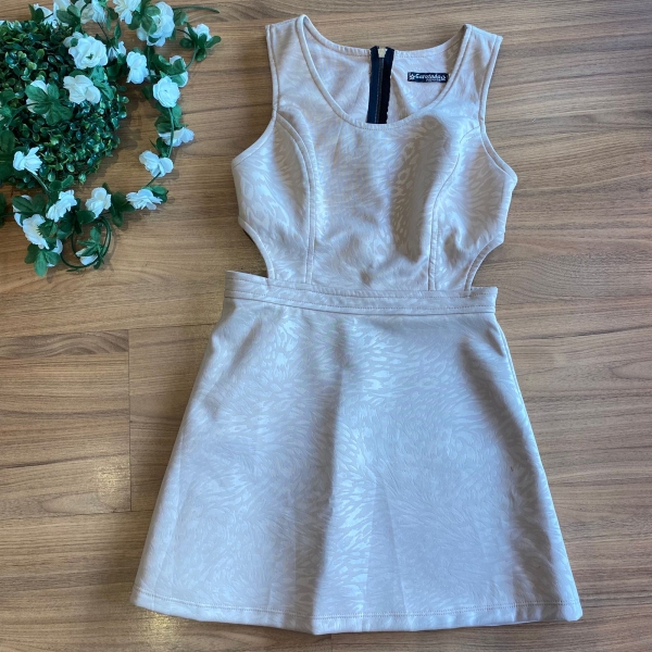 VESTIDO COURO ECOLÓGICO